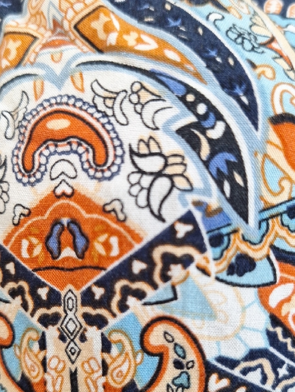 Boho Floral Paisley Tie-Neck Women’s Top - Picture 9 of 9